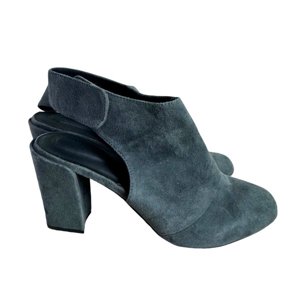 Adam Tucker Shoes - Adam Tucker Jenna Grey Suede Slingback Booties